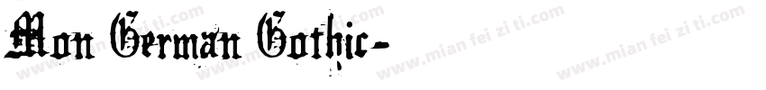 Mon German Gothic字体转换